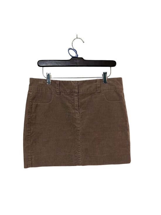J.Crew Dresses & Skirts - J.Crew Womens Brown Corduroy Stretch Mini Skirt Size 8 Preppy Academia Boho